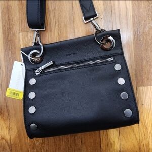 Hammitt Black Crossbody Bag with Silver Accents